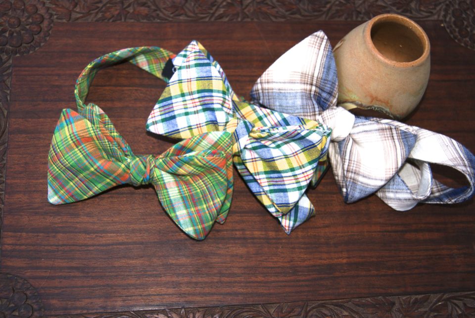 plaid bow ties