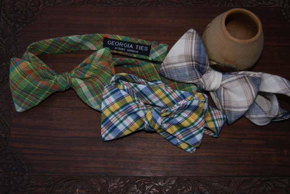 plaid bow ties